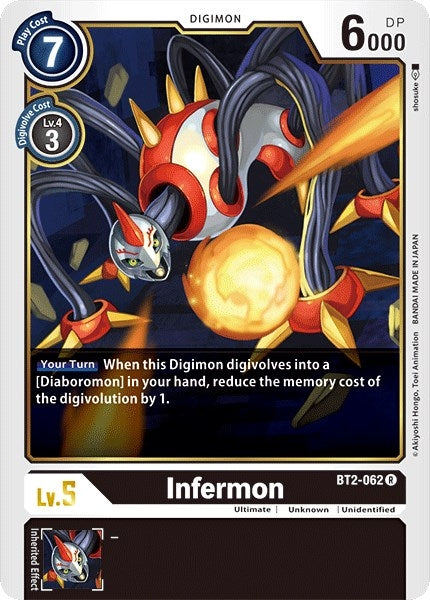 Image for Infermon (BT2-062 R) (BT01-03A) - Digimon Card Game
