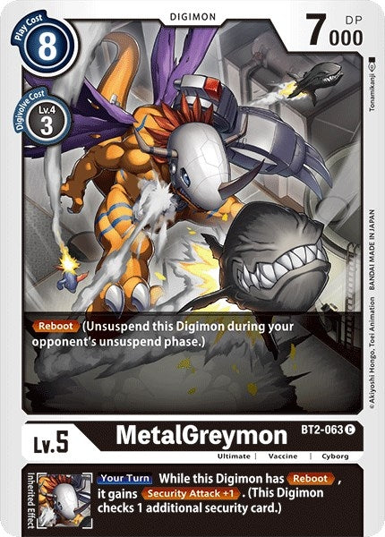 Image for MetalGreymon - BT2-063 (BT2-063 C) (BT01-03A) - Digimon Card Game
