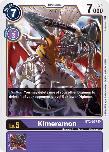 Image for Kimeramon (BT2-077 R) (BT01-03A) - Digimon Card Game