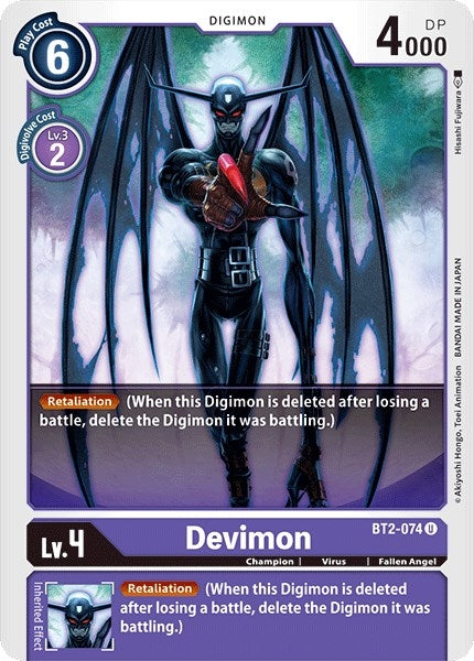Image for Devimon (BT2-074 U) (BT01-03A) - Digimon Card Game
