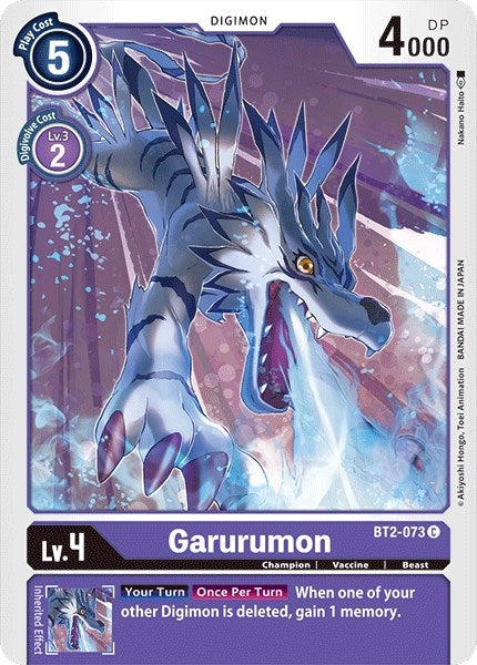 Image for Garurumon - BT2-073 (BT2-073 C) (BT01-03A) - Digimon Card Game