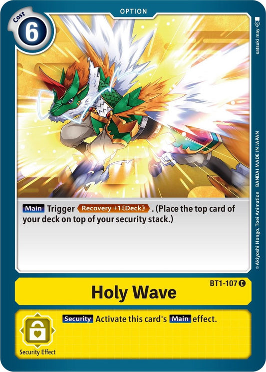 Image for Holy Wave (BT1-107 C) (BT01-03B) - Digimon Card Game