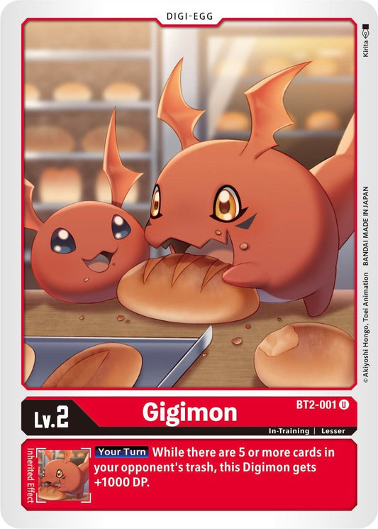 Image for Gigimon (BT2-001 U) (BT01-03B) - Digimon Card Game