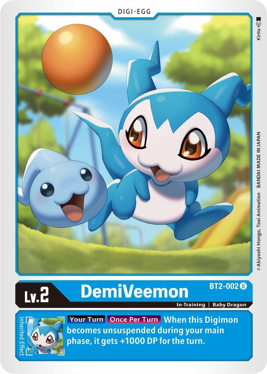 Image for DemiVeemon - BT2-002 (BT2-002 U) (BT01-03B) - Digimon Card Game