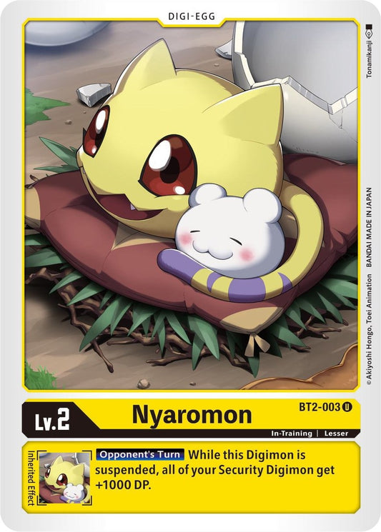 Image for Nyaromon (BT2-003 U) (BT01-03B) - Digimon Card Game
