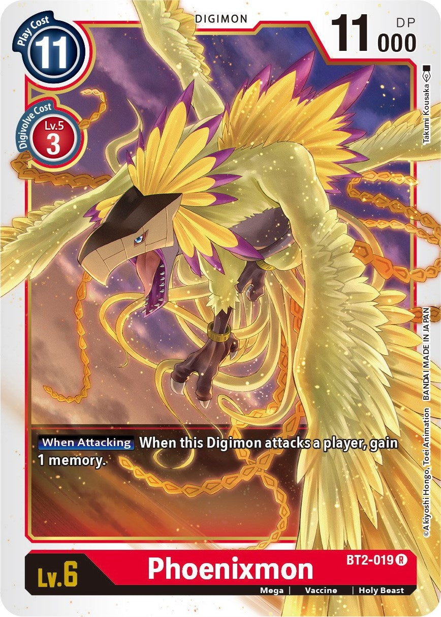 Image for Phoenixmon (BT2-019 R) (BT01-03B) - Digimon Card Game