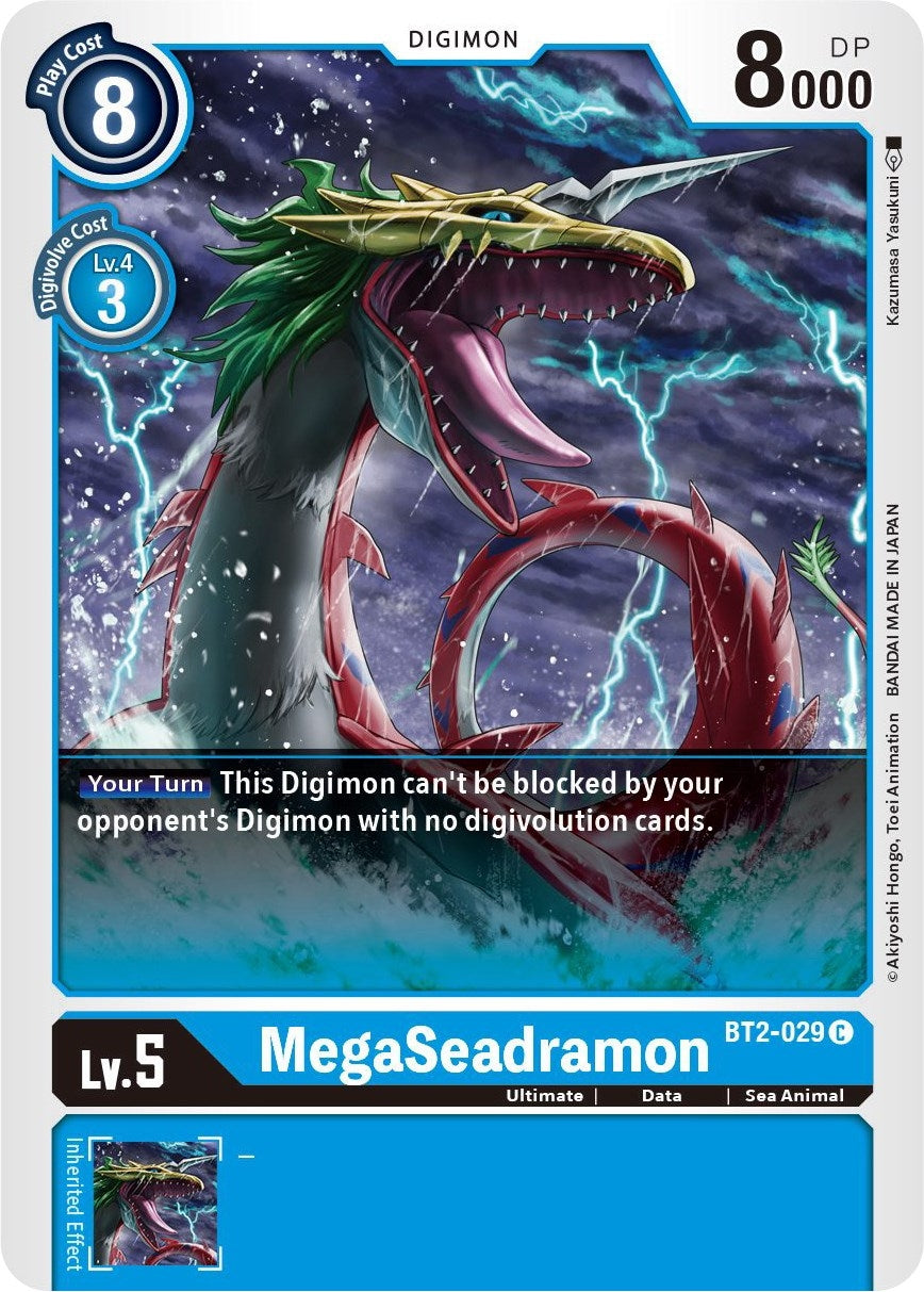 Image for MegaSeadramon (BT2-029 C) (BT01-03B) - Digimon Card Game