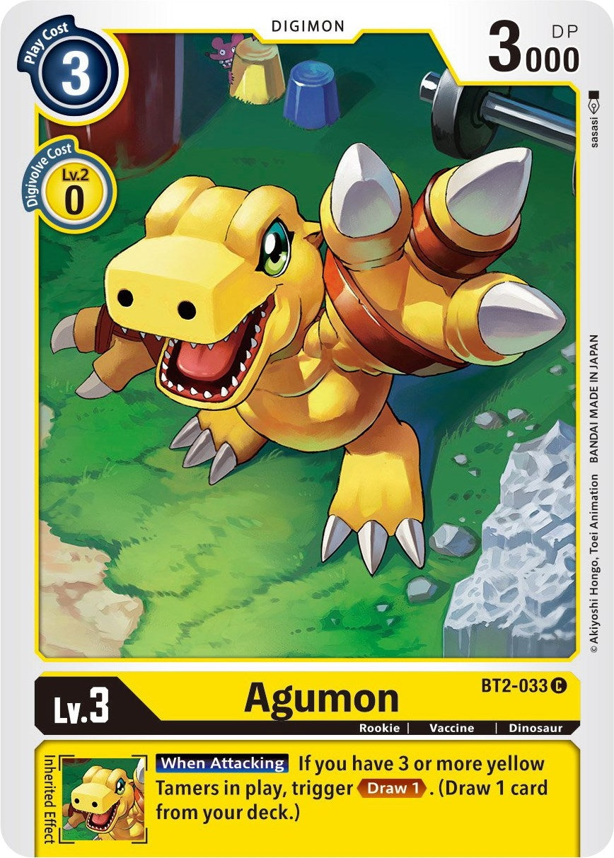 Image for Agumon - BT2-033 (BT2-033 C) (BT01-03B) - Digimon Card Game