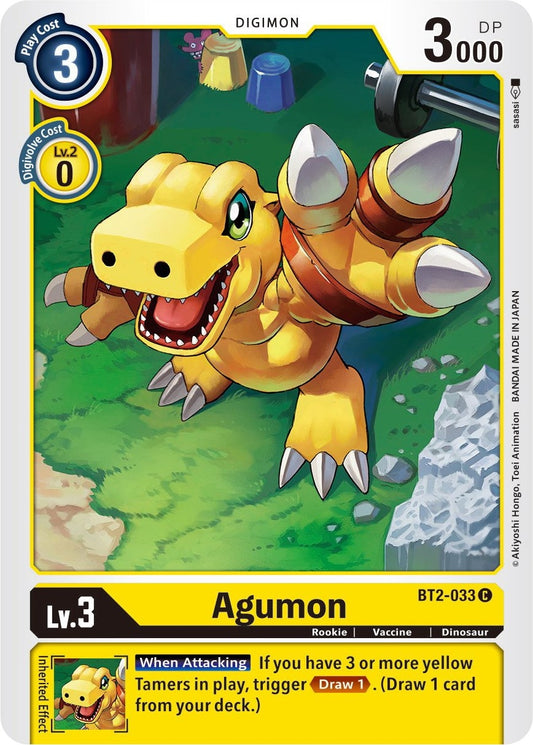Image for Agumon - BT2-033 (BT2-033 C) (BT01-03B) - Digimon Card Game