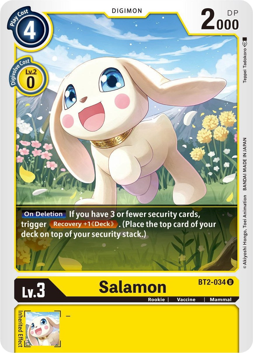 Image for Salamon - BT2-034 (BT2-034 U) (BT01-03B) - Digimon Card Game