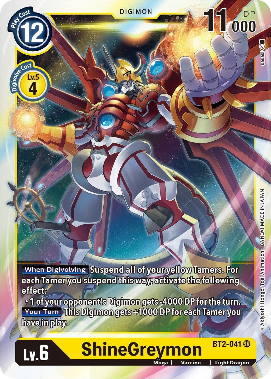 Image for ShineGreymon (BT2-041 SR) (BT01-03B) - Digimon Card Game