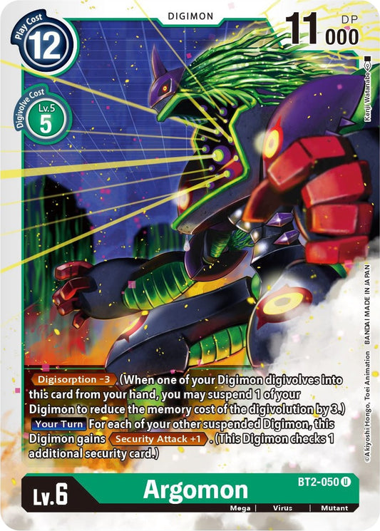Image for Argomon - BT2-050 (BT2-050 U) (BT01-03B) - Digimon Card Game