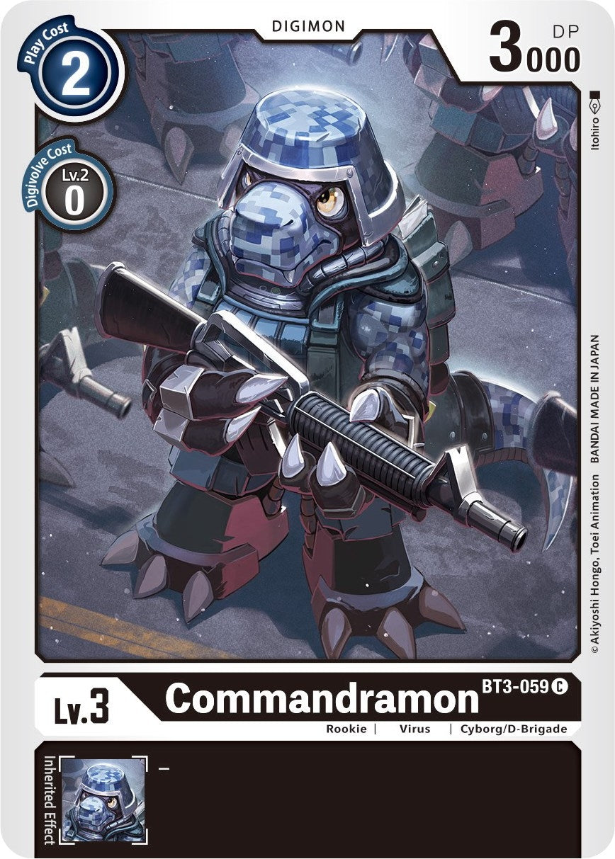 Image for Commandramon (BT3-059 C) (BT01-03B) - Digimon Card Game