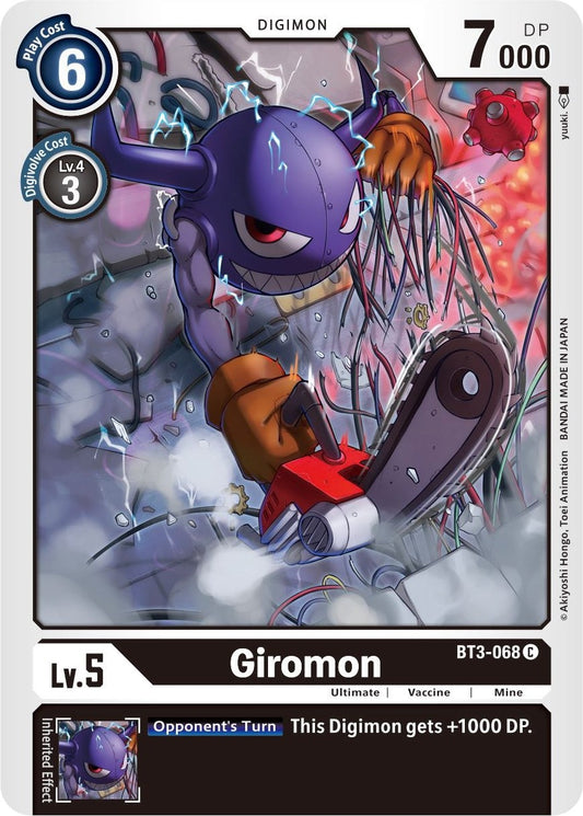 Image for Giromon (BT3-068 C) (BT01-03B) - Digimon Card Game