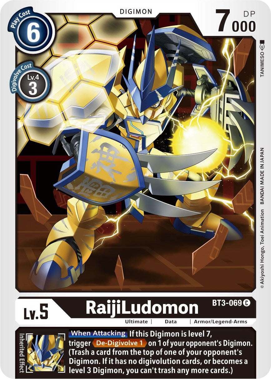 Image for RaijiLudomon (BT3-069 C) (BT01-03B) - Digimon Card Game