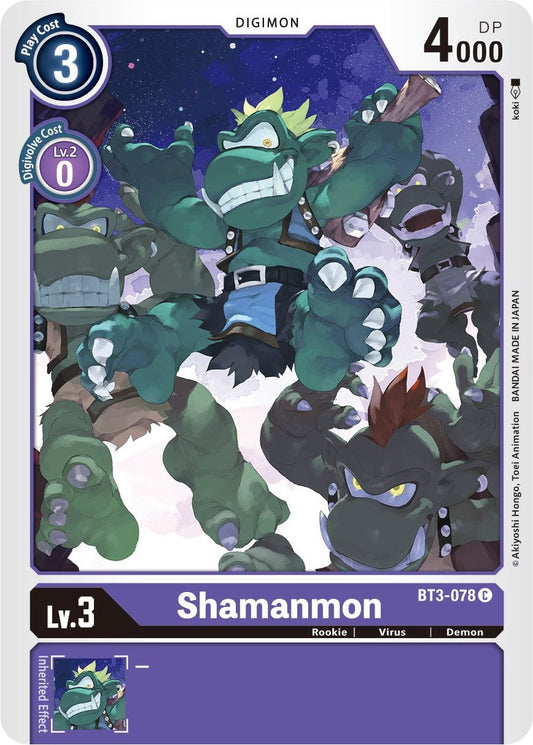 Image for Shamanmon (BT3-078 C) (BT01-03B) - Digimon Card Game