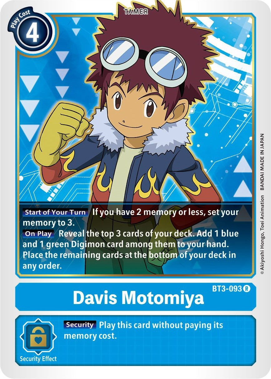 Image for Davis Motomiya (BT3-093 R) (BT01-03B) - Digimon Card Game