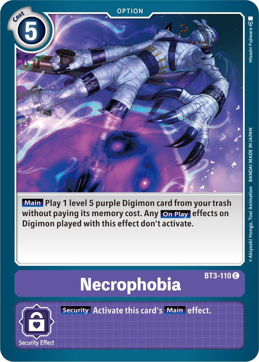Image for Necrophobia (BT3-110 C) (BT01-03B) - Digimon Card Game