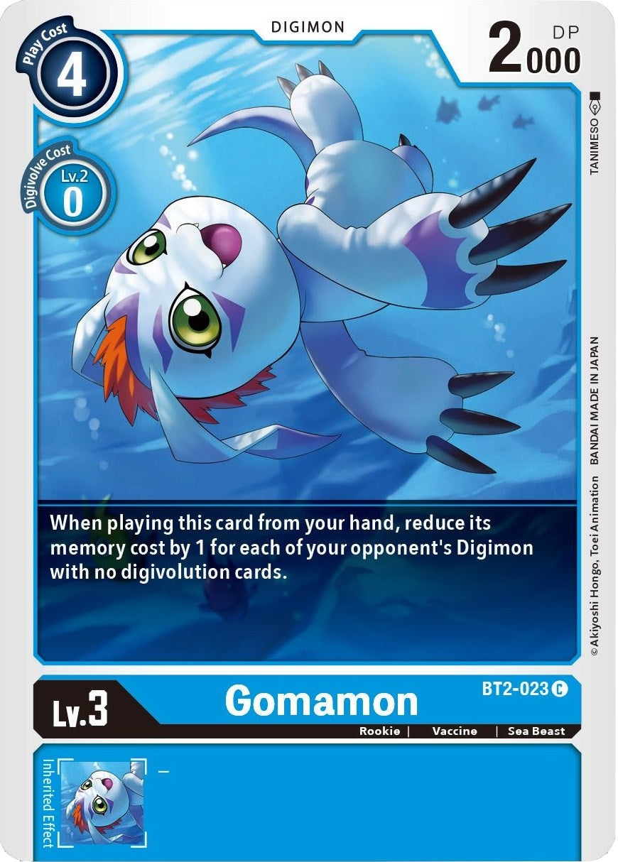 Image for Gomamon - BT2-023 (BT2-023 C) (BT01-03B) - Digimon Card Game