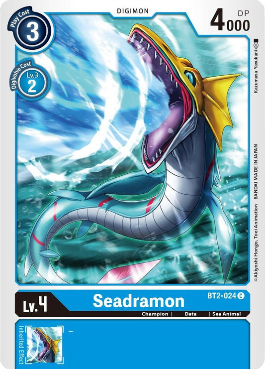 Image for Seadramon (BT2-024 C) (BT01-03B) - Digimon Card Game