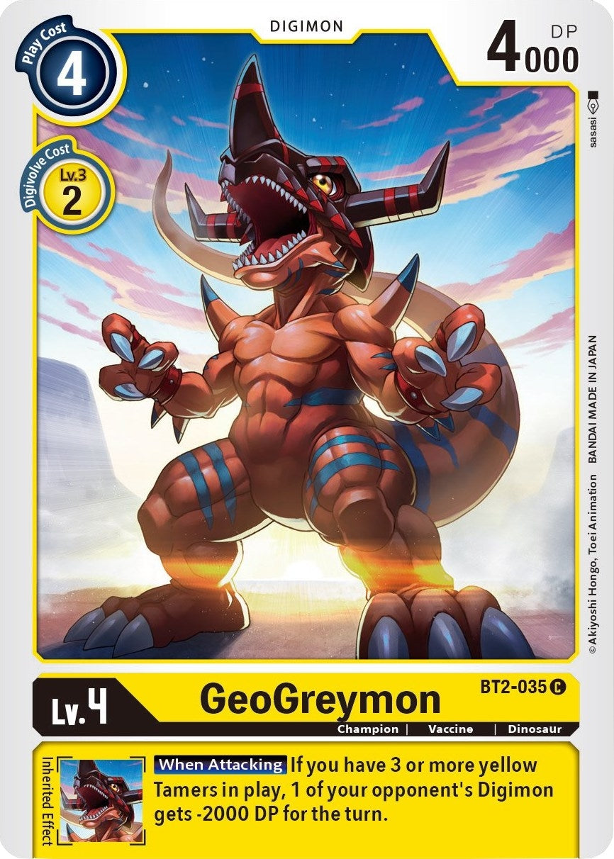 Image for GeoGreymon (BT2-035 C) (BT01-03B) - Digimon Card Game