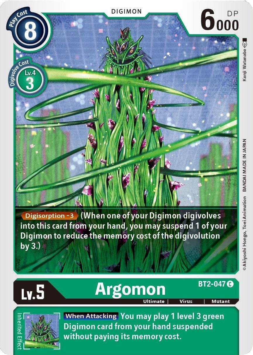 Image for Argomon - BT2-047 (BT2-047 C) (BT01-03B) - Digimon Card Game