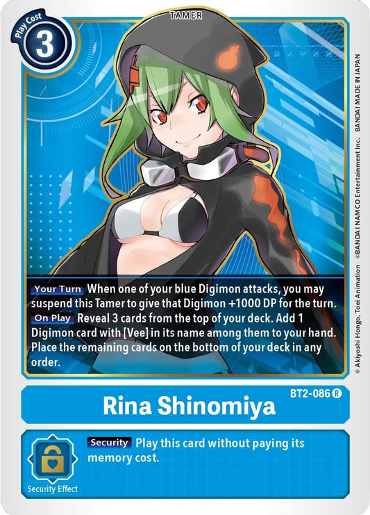 Image for Rina Shinomiya (BT2-086 R) (BT01-03B) - Digimon Card Game