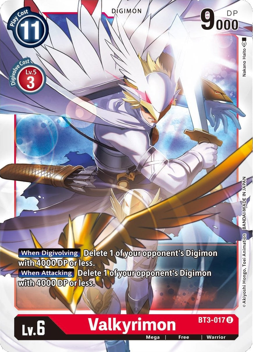 Image for Valkyrimon (BT3-017 U) (BT01-03B) - Digimon Card Game