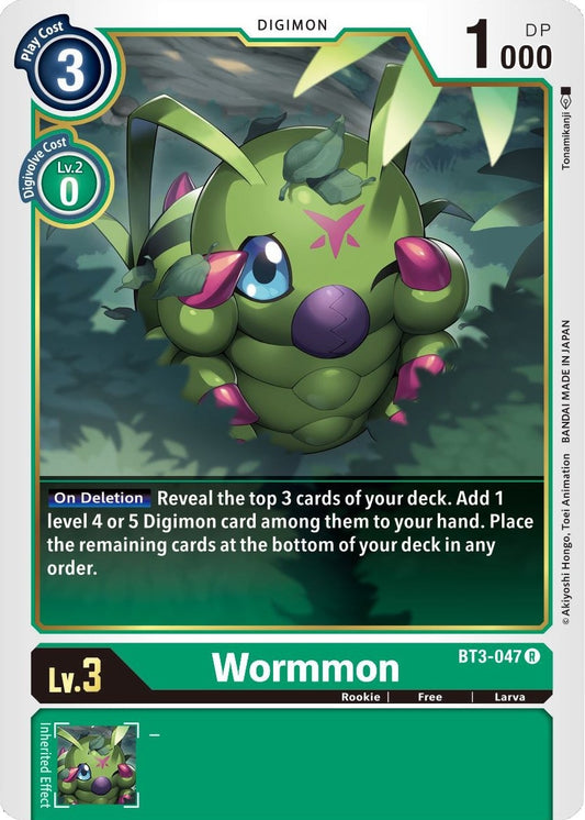 Image for Wormmon (BT3-047 R) (BT01-03B) - Digimon Card Game