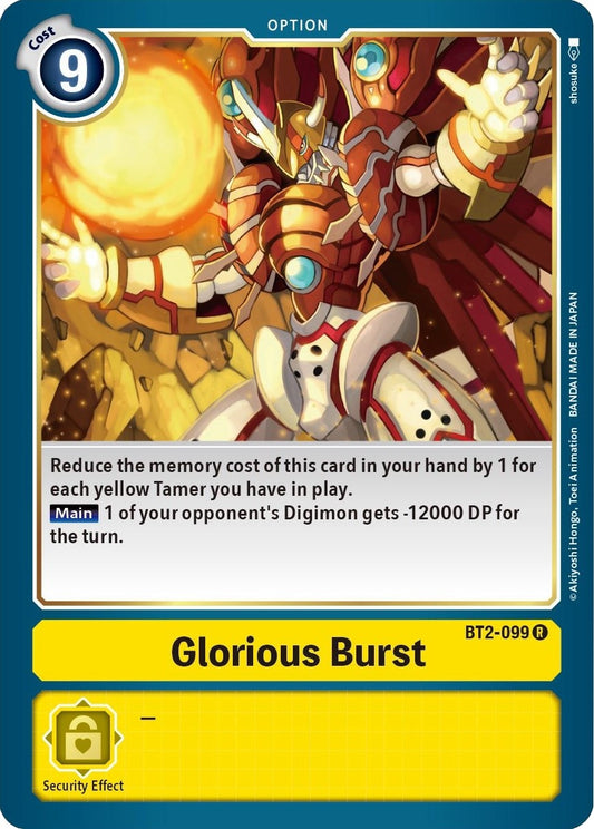 Image for Glorious Burst (BT2-099 R) (BT01-03B) - Digimon Card Game