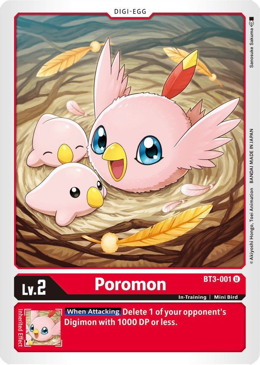 Image for Poromon (BT3-001 U) (BT01-03B) - Digimon Card Game