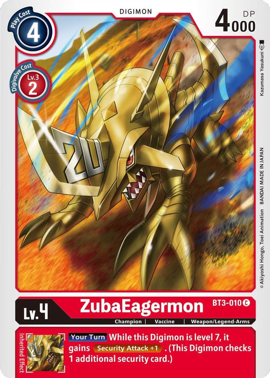 Image for ZubaEagermon (BT3-010 C) (BT01-03B) - Digimon Card Game