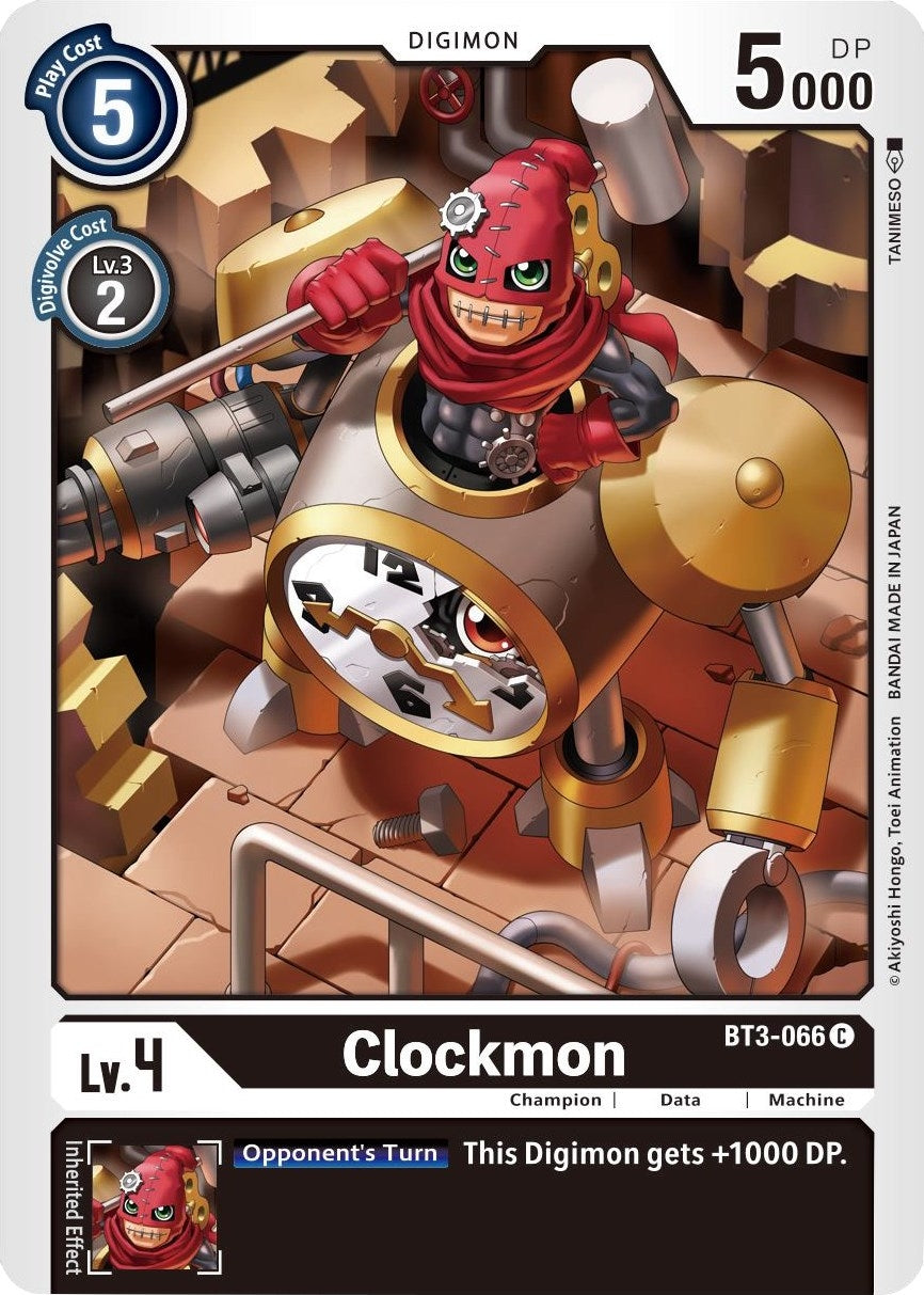 Image for Clockmon (BT3-066 C) (BT01-03B) - Digimon Card Game