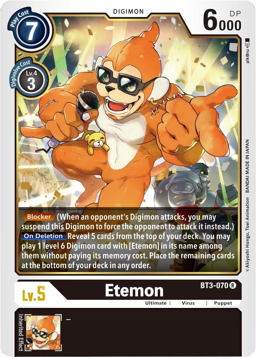 Image for Etemon (BT3-070 R) (BT01-03B) - Digimon Card Game
