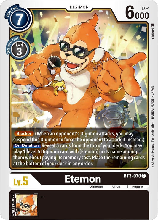 Image for Etemon (BT3-070 R) (BT01-03B) - Digimon Card Game
