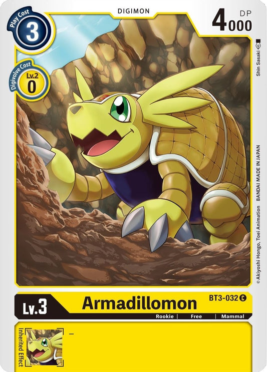 Image for Armadillomon - BT3-032 (BT3-032 C) (BT01-03B) - Digimon Card Game