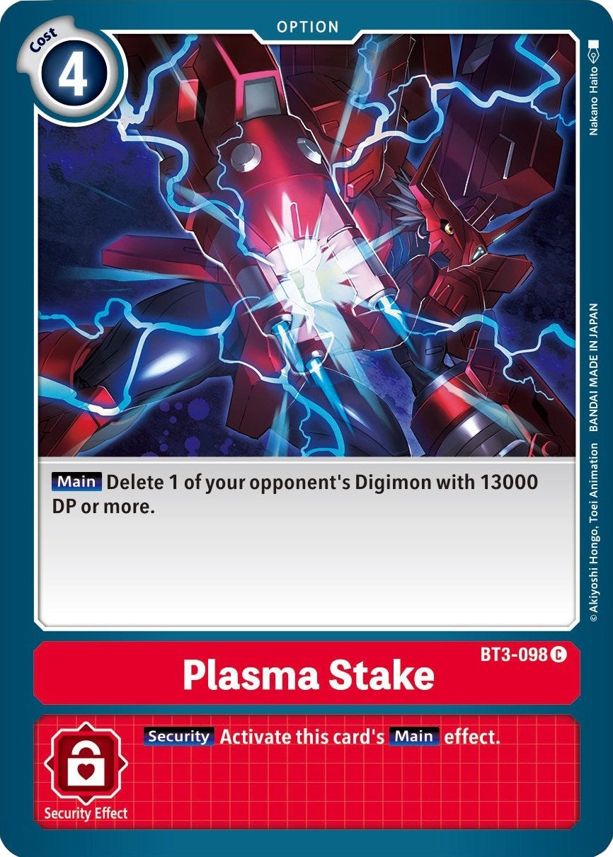 Image for Plasma Stake (BT3-098 C) (BT01-03B) - Digimon Card Game