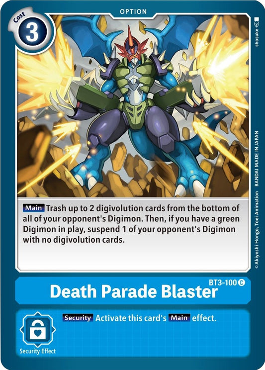 Image for Death Parade Blaster (BT3-100 C) (BT01-03B) - Digimon Card Game