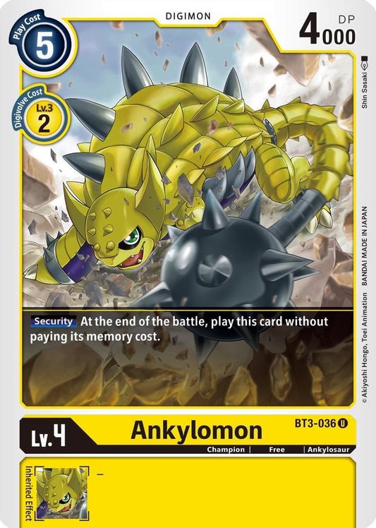 Image for Ankylomon (BT3-036 U) (BT01-03B) - Digimon Card Game