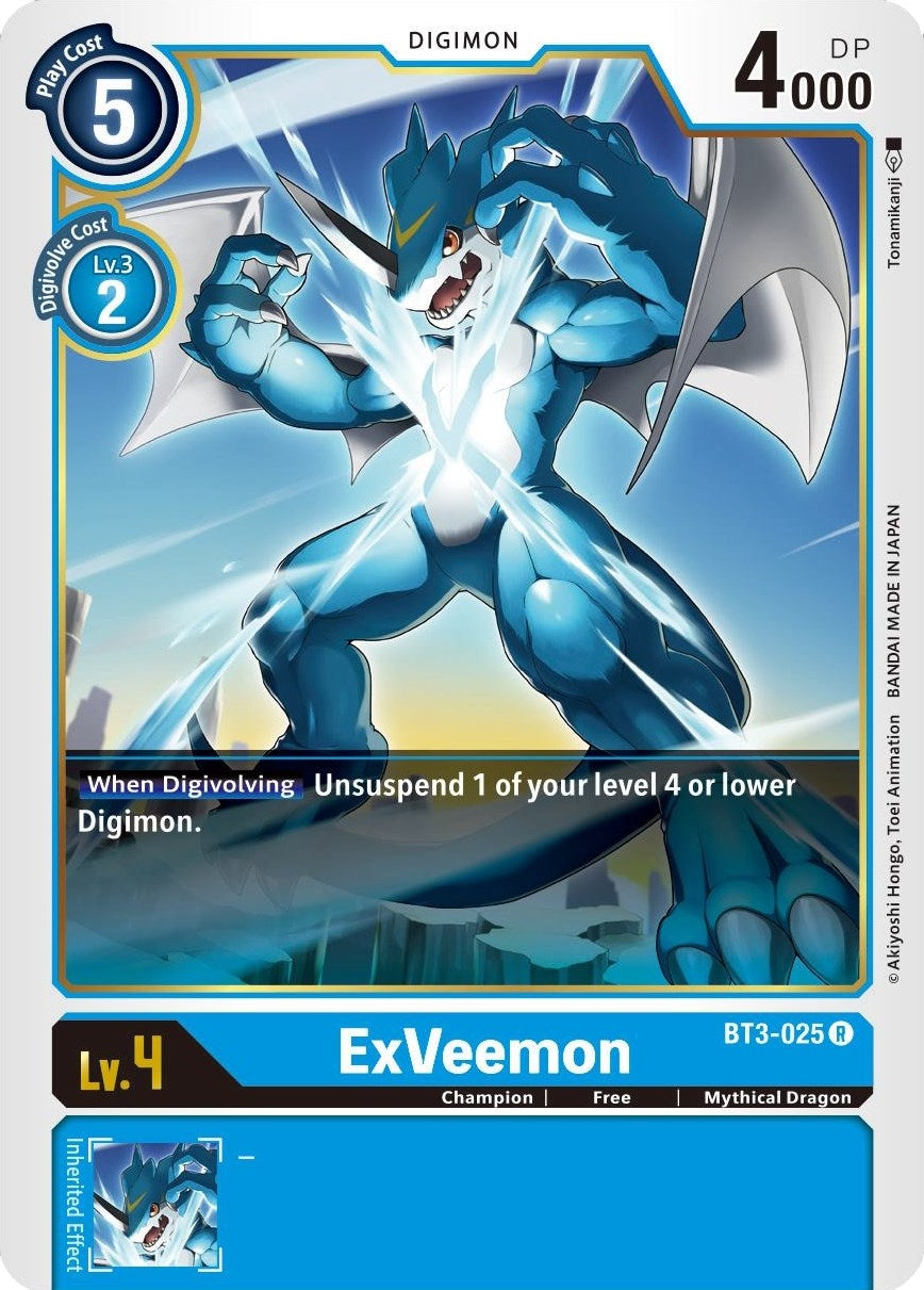 Image for ExVeemon (BT3-025 R) (BT01-03B) - Digimon Card Game