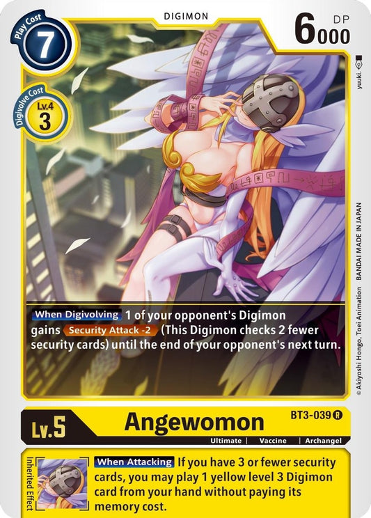 Image for Angewomon - BT3-039 (BT3-039 R) (BT01-03B) - Digimon Card Game