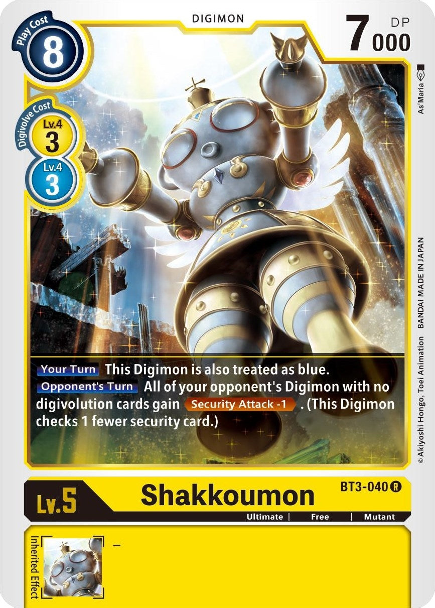 Image for Shakkoumon (BT3-040 R) (BT01-03B) - Digimon Card Game