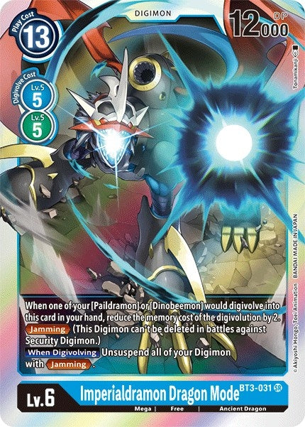 Image for Imperialdramon Dragon Mode (BT3-031 SR) (BT01-03B) - Digimon Card Game