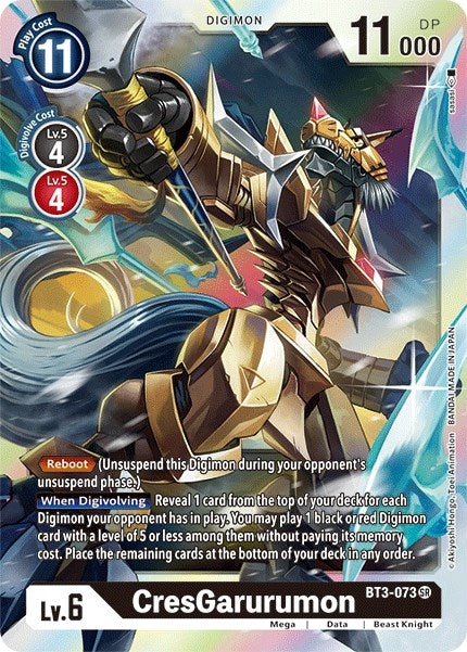 Image for CresGarurumon (BT3-073 SR) (BT01-03B) - Digimon Card Game