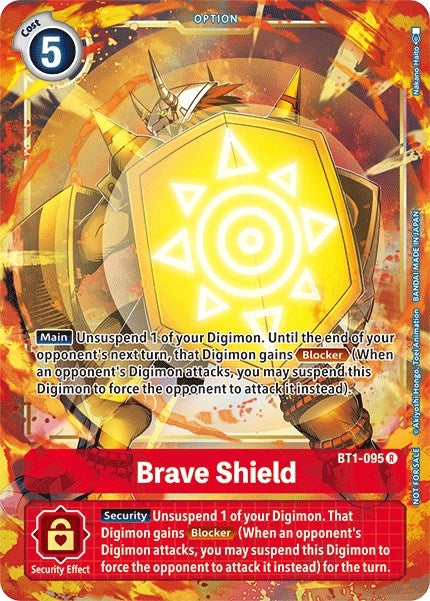 Image for Brave Shield - BT1-095 (Dash Pack Ver. 1.5) (BT1-095 R) (BT01-03B) - Digimon Card Game