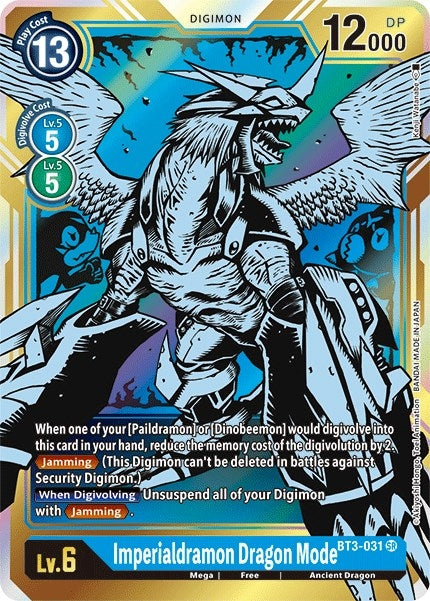 Image for Imperialdramon Dragon Mode (Alternate Art) (BT3-031 SR) (BT01-03B) - Digimon Card Game