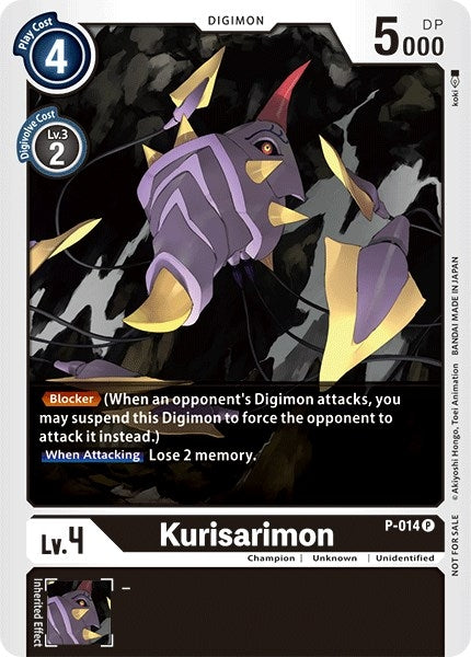Image for Kurisarimon - P-014 (P-014 P) (D-PR) - Digimon Card Game