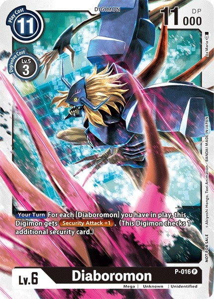Image for Diaboromon - P-016 (P-016 P) (D-PR) - Digimon Card Game