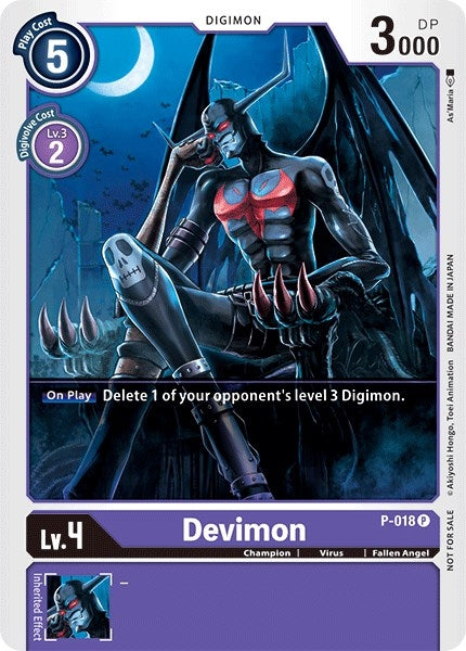 Image for Devimon - P-018 (P-018 P) (D-PR) - Digimon Card Game