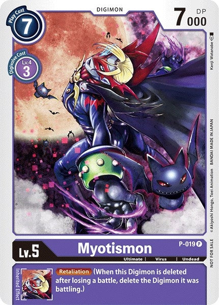 Image for Myotismon - P-019 (P-019 P) (D-PR) - Digimon Card Game